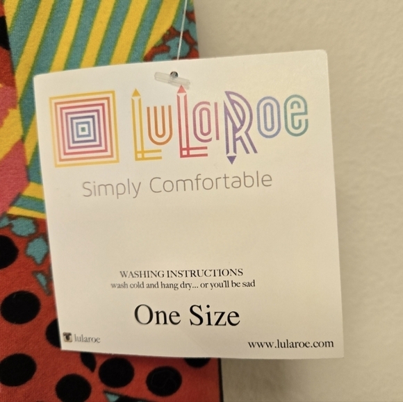 Lularoe 90s Retro Print Legging OS - Picture 5 of 7